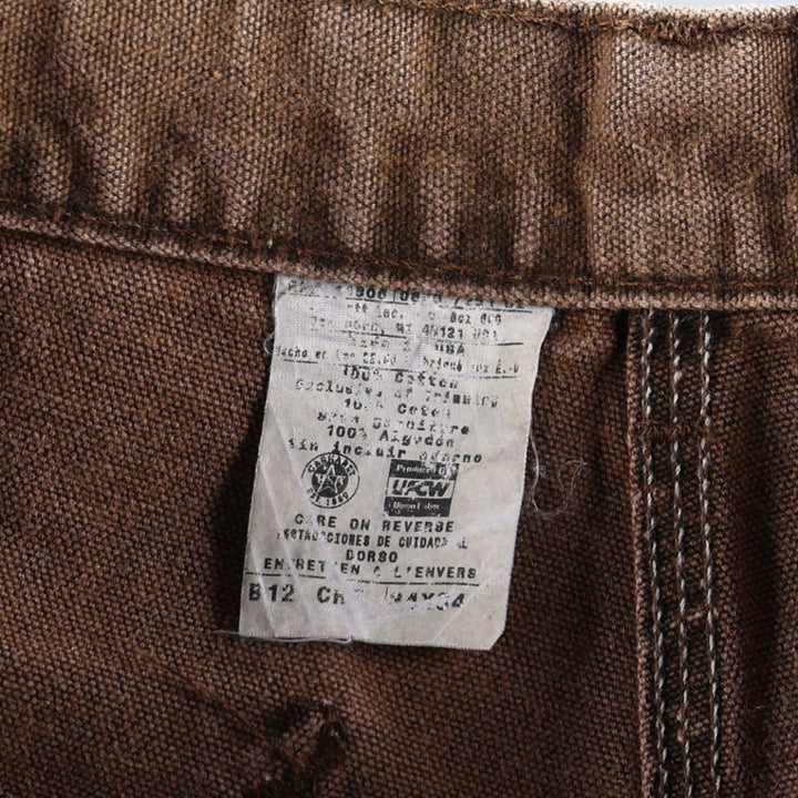 80s-90'S Carhartt Duck Painter Pants, Made in USA, Men's Size W32 (approx.), Vintage cotton brown type Vintage Second Hand