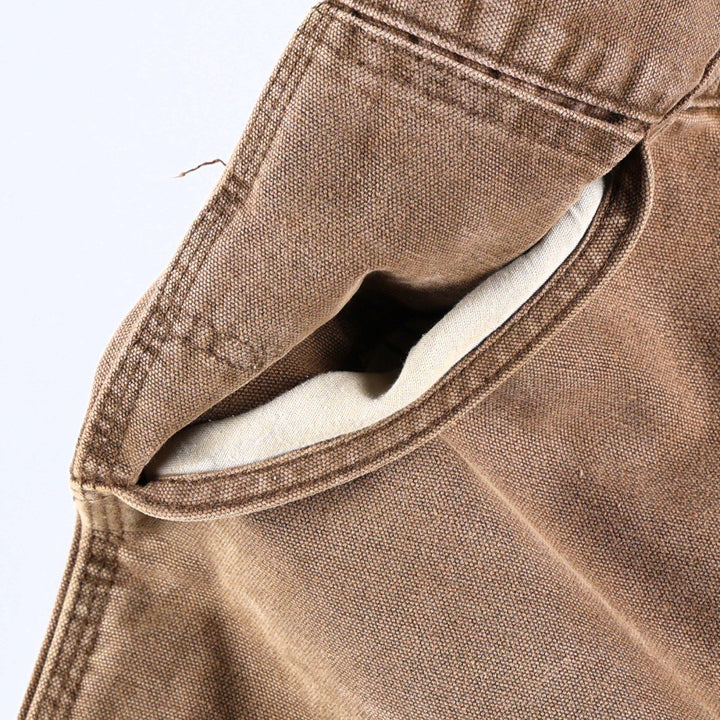 80s-90'S Carhartt Duck Painter Pants, Made in USA, Men's Size W32 (approx.), Vintage cotton brown type Vintage Second Hand