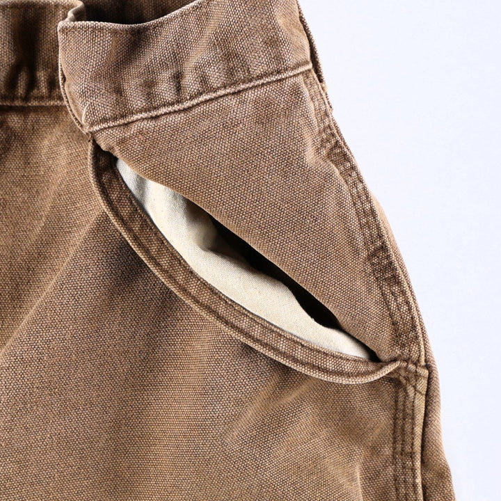 80s-90'S Carhartt Duck Painter Pants, Made in USA, Men's Size W32 (approx.), Vintage cotton brown type Vintage Second Hand