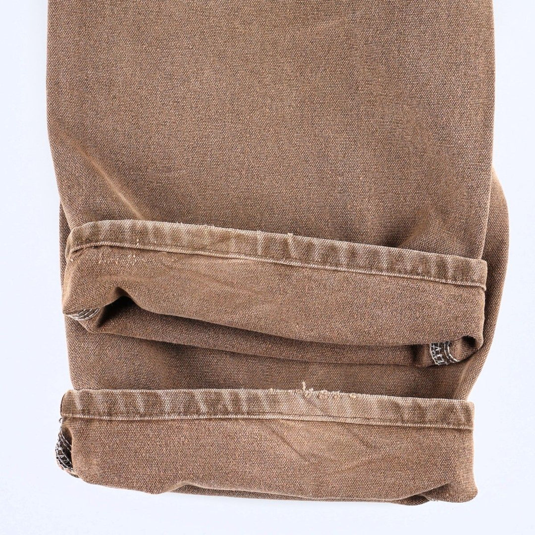 80s-90'S Carhartt Duck Painter Pants, Made in USA, Men's Size W32 (approx.), Vintage cotton brown type Vintage Second Hand
