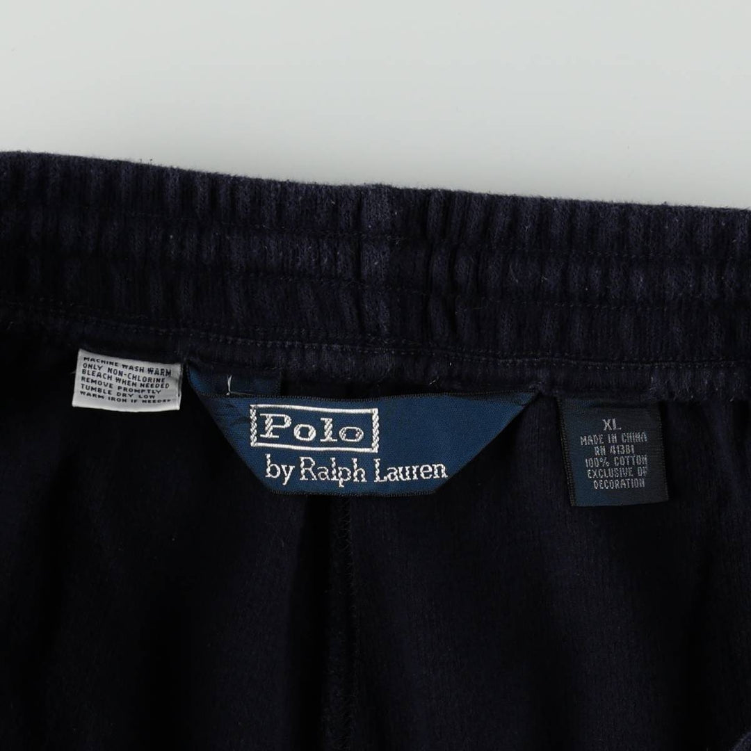 Ralph Lauren POLO by Ralph Lauren sweatpants, men's XL size cotton navy blue type Vintage Second Hand