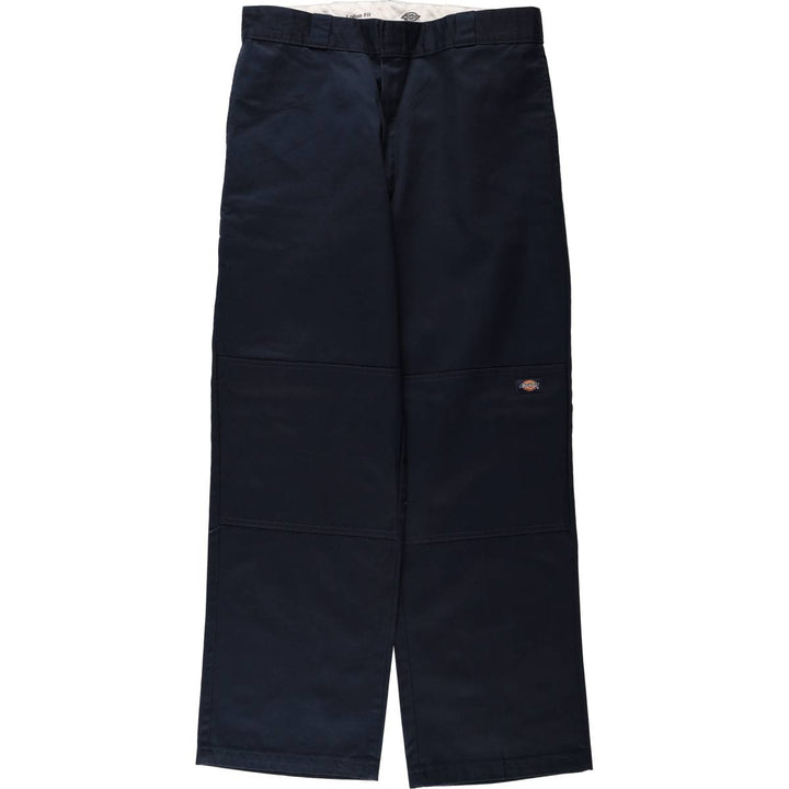 Dickies Loose Fit Double Knee Work Pants Men's W36 polyester navy blue type Vintage Second Hand