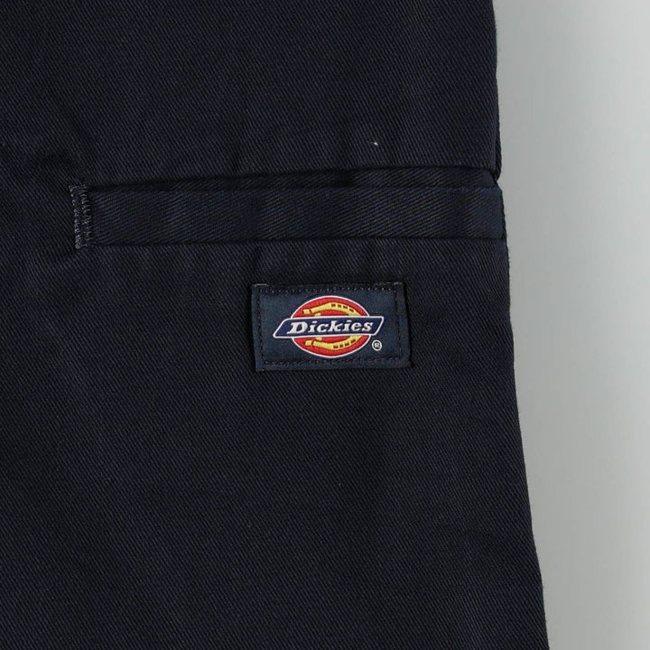 Dickies Loose Fit Double Knee Work Pants Men's W36 polyester navy blue type Vintage Second Hand