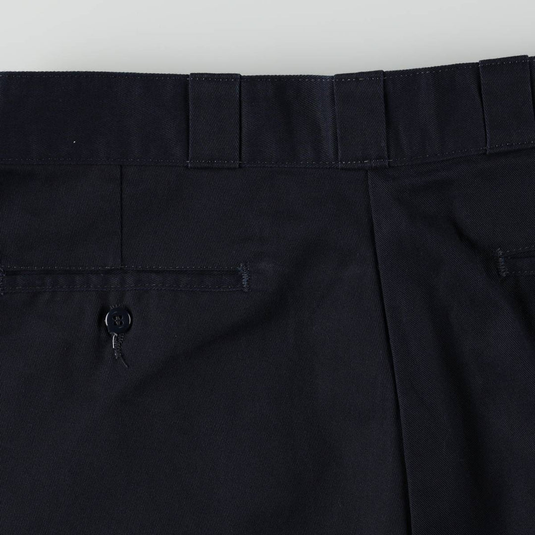 Dickies Loose Fit Double Knee Work Pants Men's W36 polyester navy blue type Vintage Second Hand