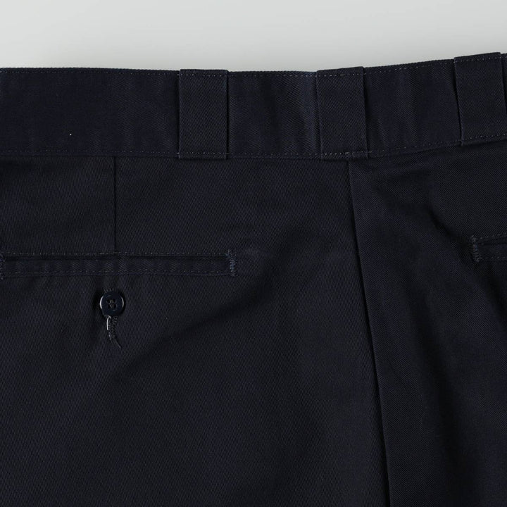 Dickies Loose Fit Double Knee Work Pants Men's W36 polyester navy blue type Vintage Second Hand