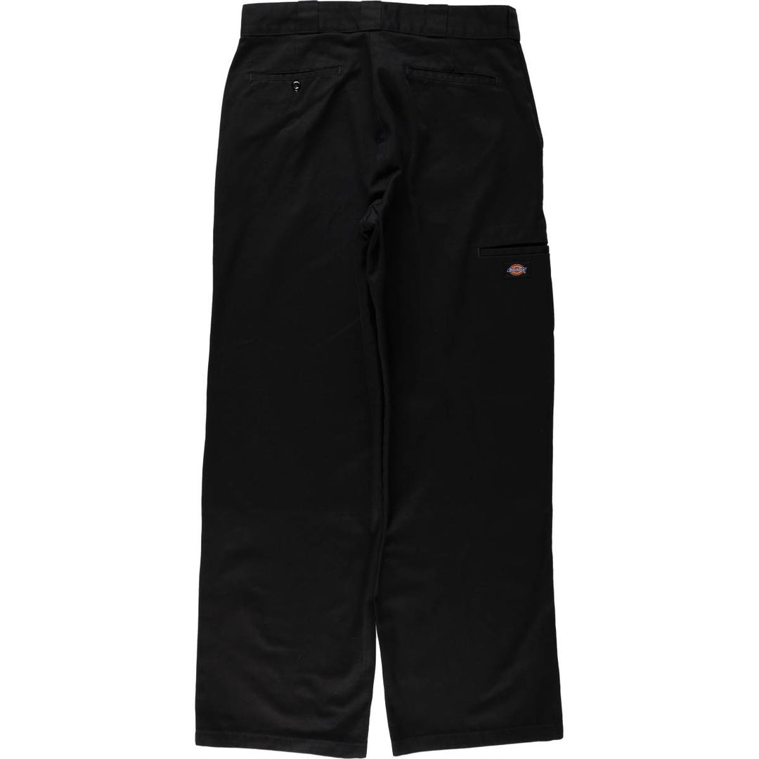 Dickies Double Knee Work Pants, Made in Canada, Men's Size W34 (approx.) polyester black type Vintage Second Hand