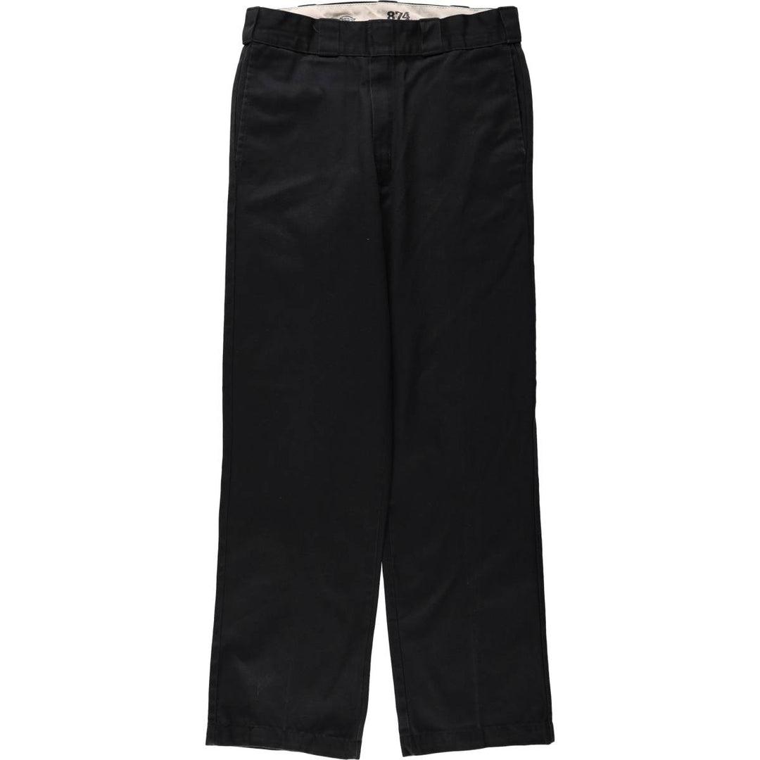 Dickies 874 Original Fit Work Pants, Men's W32 (approx.) polyester black type Vintage Second Hand