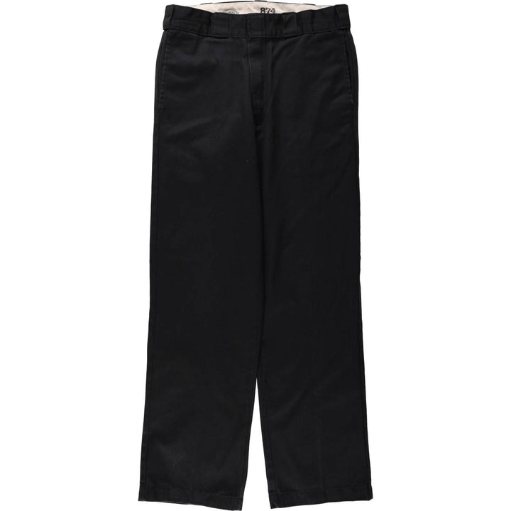 Dickies 874 Original Fit Work Pants, Men's W32 (approx.) polyester black type Vintage Second Hand