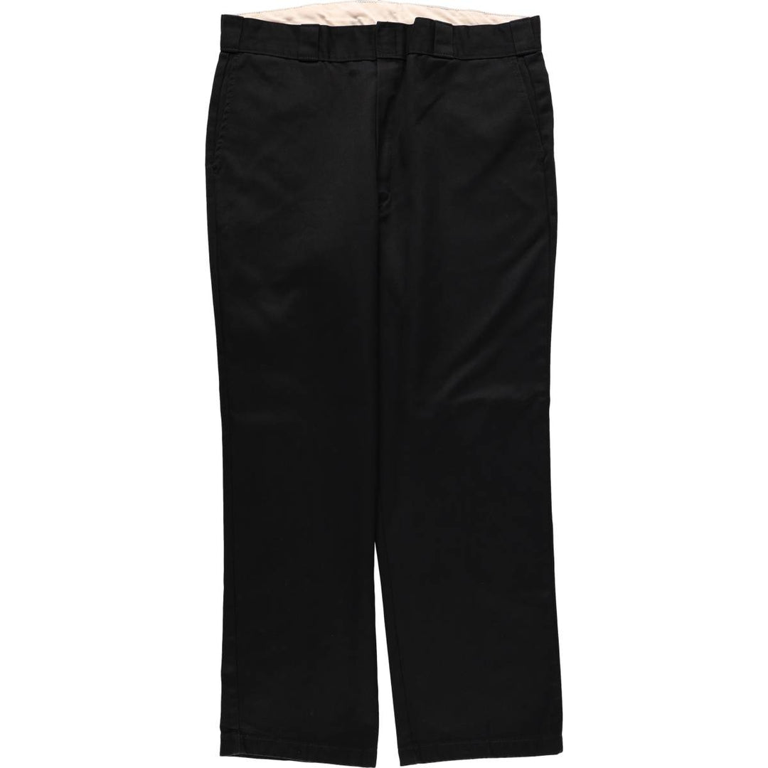 Dickies Work Pants Men's W37 polyester black type Vintage Second Hand