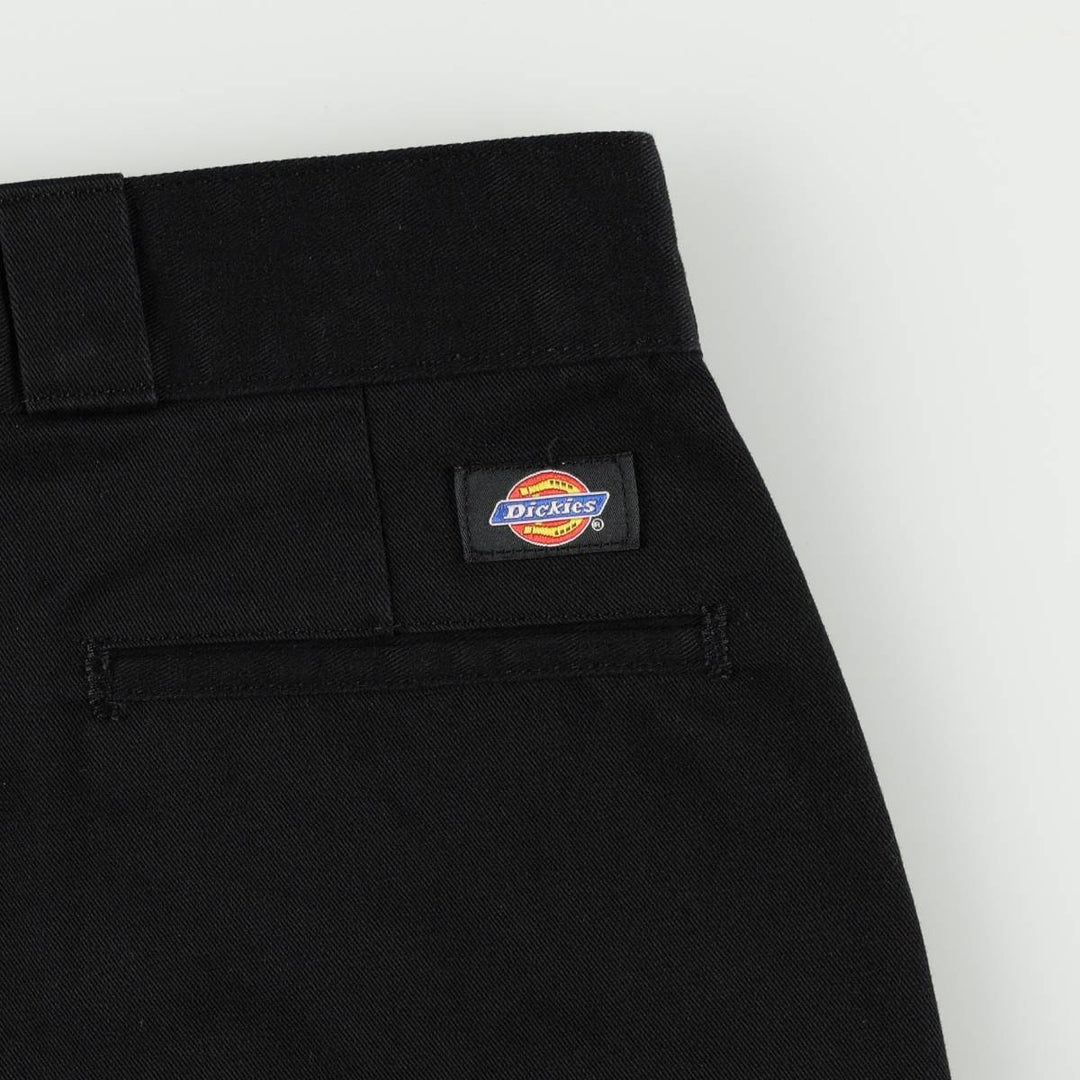 Dickies Work Pants Men's W37 polyester black type Vintage Second Hand