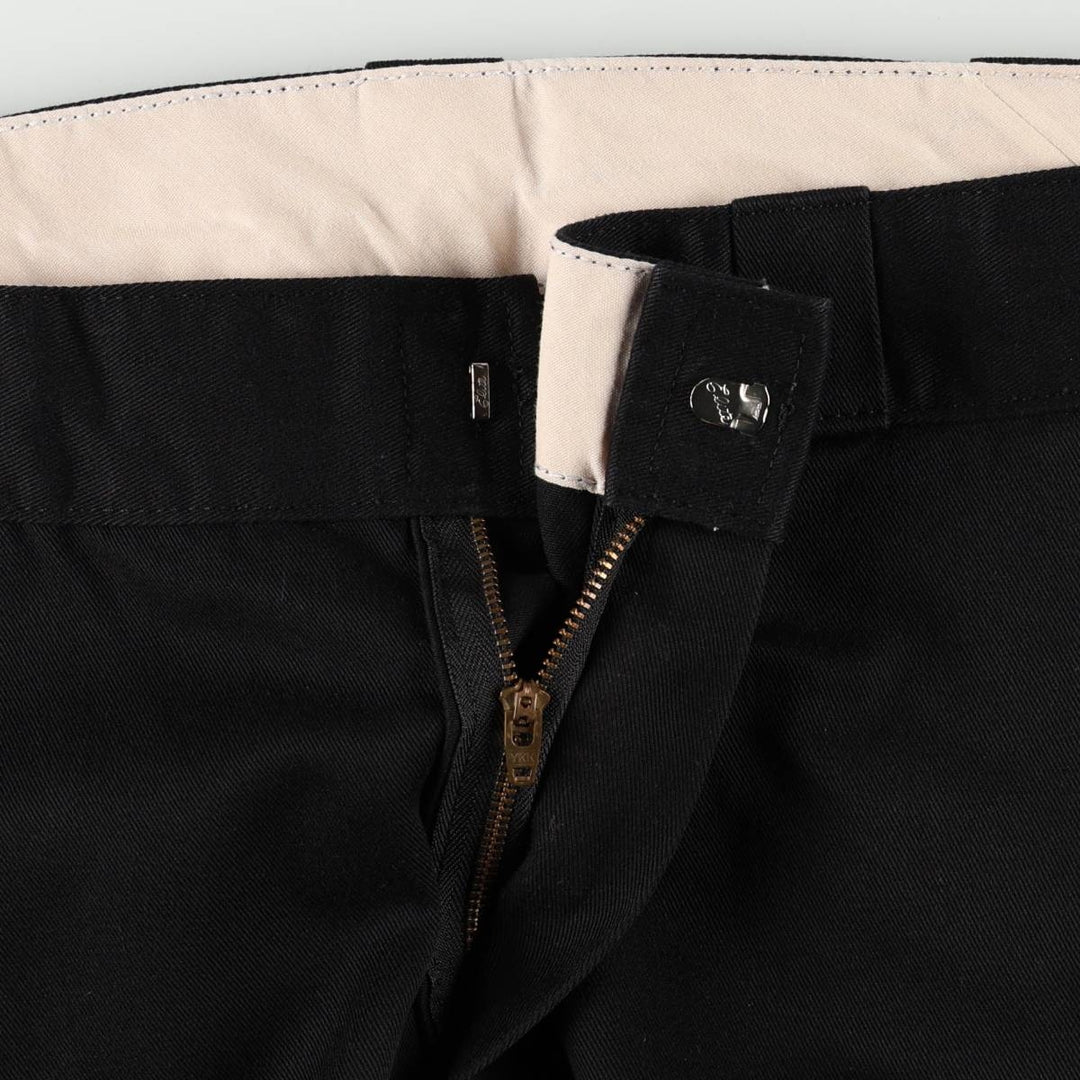 Dickies Work Pants Men's W37 polyester black type Vintage Second Hand