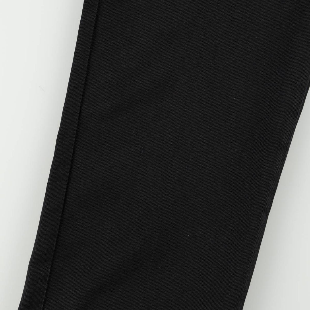 Dickies Work Pants Men's W37 polyester black type Vintage Second Hand