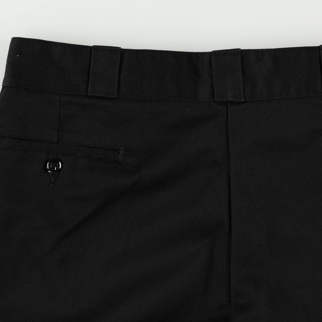 Dickies Work Pants Men's W37 polyester black type Vintage Second Hand