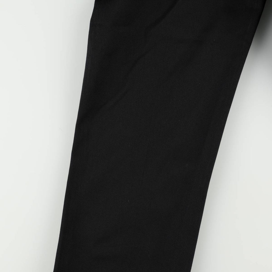 Dickies Work Pants Men's W37 polyester black type Vintage Second Hand