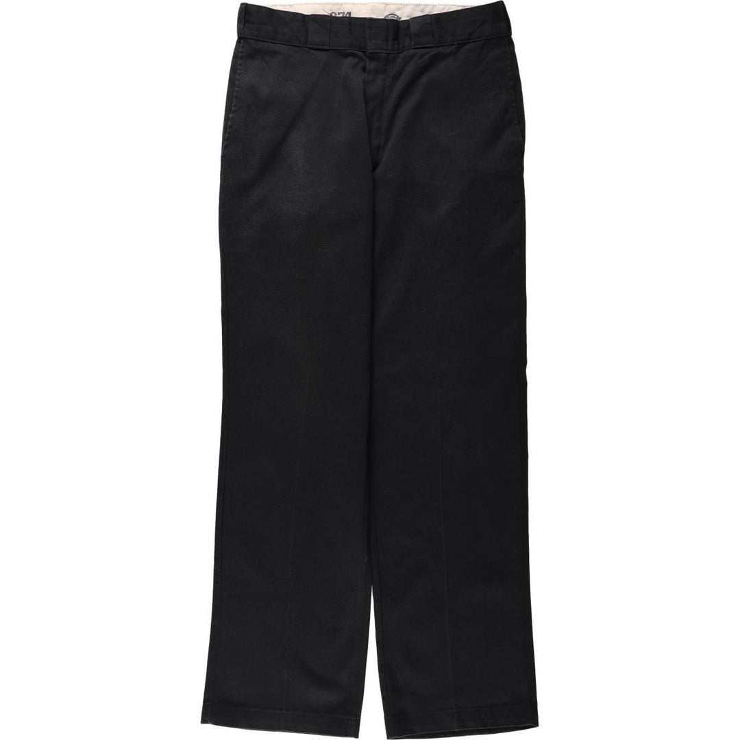 Dickies 874 Original Fit FLEX Work Pants, Men's, Size W32 (approx.) polyester black type Vintage Second Hand