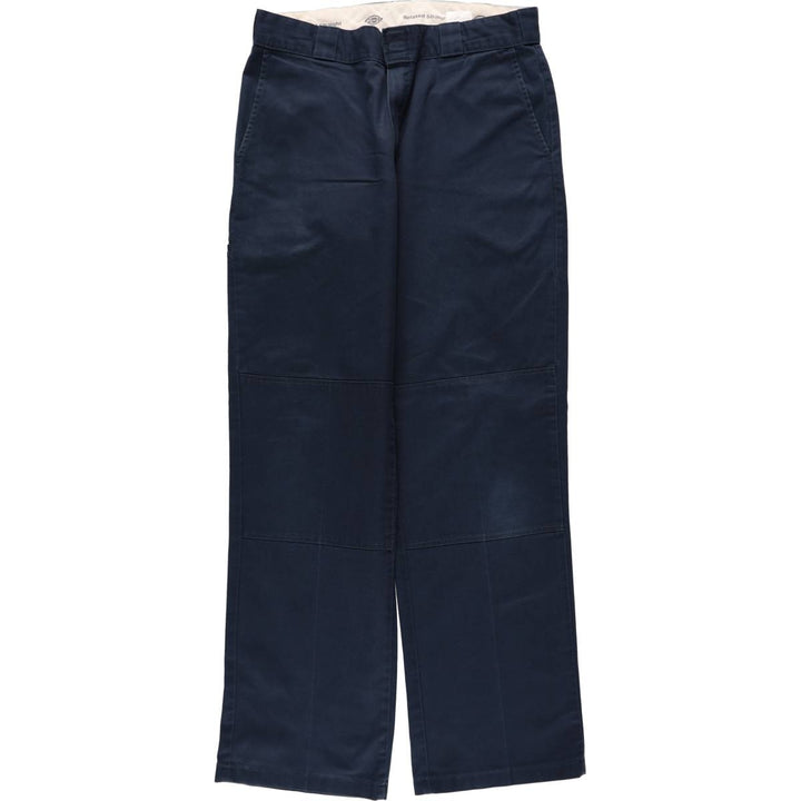 Dickies Relaxed Straight Double Knee Work Pants, Men's W35 (approx.) polyester navy blue type Vintage Second Hand