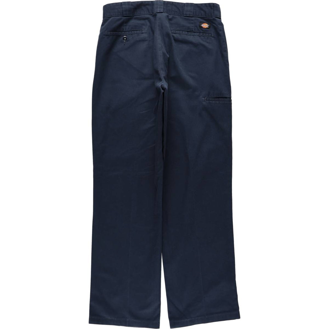Dickies Relaxed Straight Double Knee Work Pants, Men's W35 (approx.) polyester navy blue type Vintage Second Hand