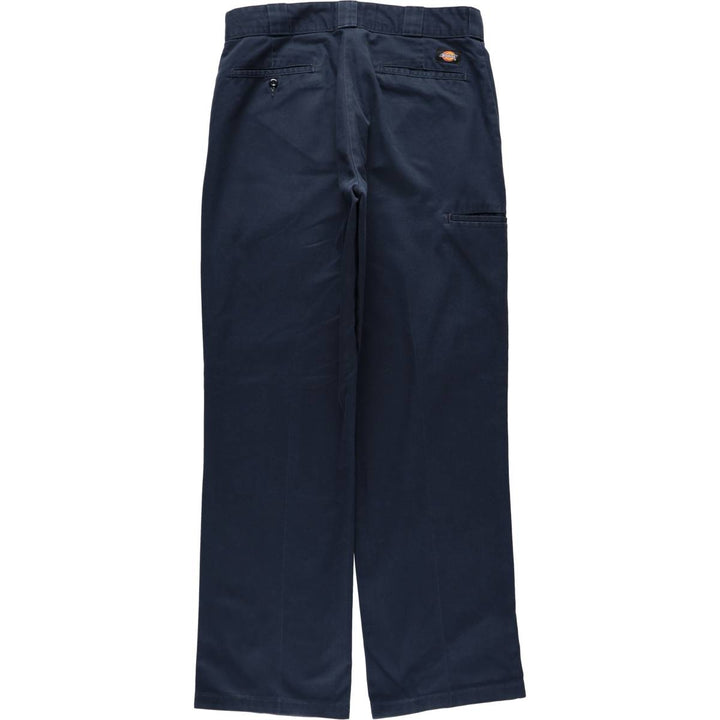 Dickies Relaxed Straight Double Knee Work Pants, Men's W35 (approx.) polyester navy blue type Vintage Second Hand