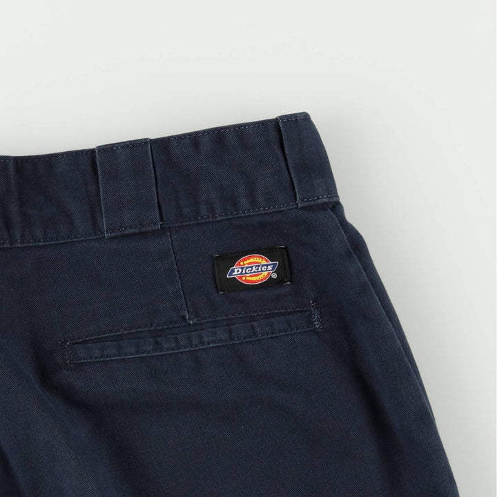 Dickies Relaxed Straight Double Knee Work Pants, Men's W35 (approx.) polyester navy blue type Vintage Second Hand