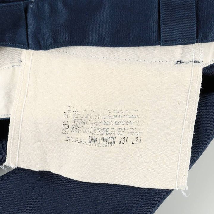 90'S Dickies Work Pants Made in USA Men's W35 Vintage unclear navy blue type Vintage Second Hand