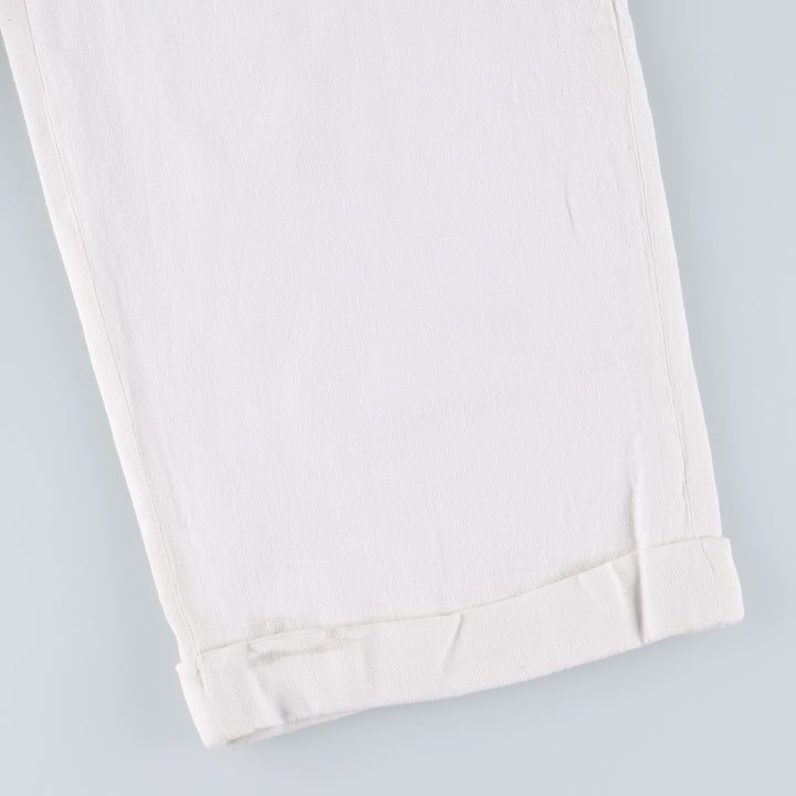 Ralph Lauren POLO by Ralph Lauren Two-pleat linen pants slacks for men, size W36 linen white type Vintage Second Hand