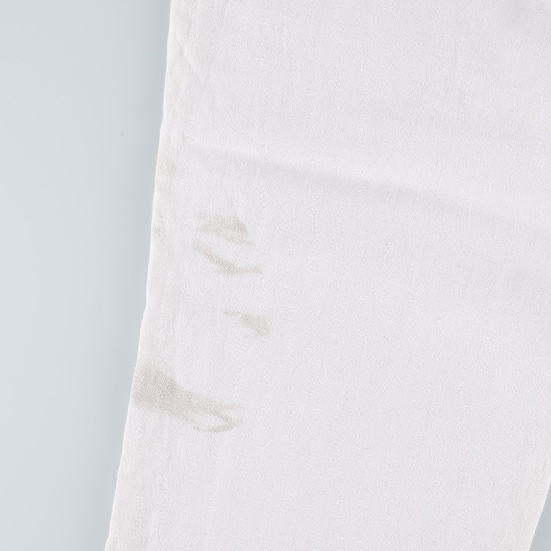 Ralph Lauren POLO by Ralph Lauren Two-pleat linen pants slacks for men, size W36 linen white type Vintage Second Hand