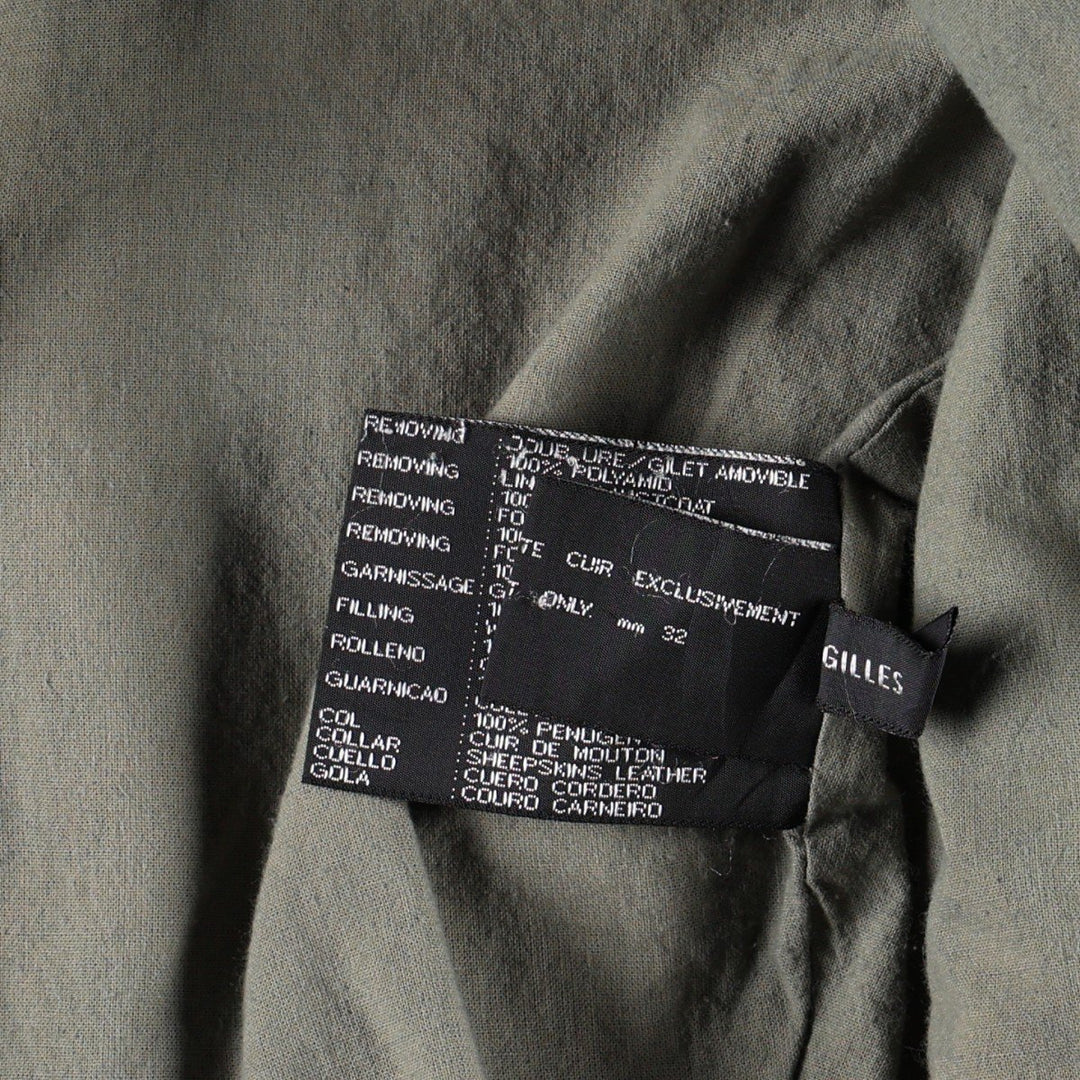 CHEVIGNON Leather Jacket, Men's Size L (approx.) Genuine Leather Cowhide black type Vintage Second Hand