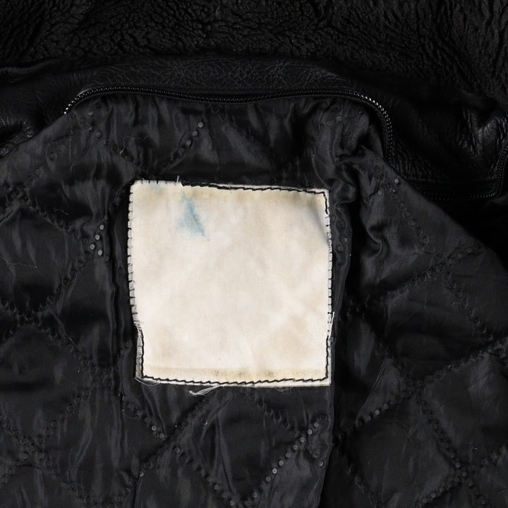 G-1 Type Leather Flight Jacket, Men's Size L unclear black type Vintage Second Hand