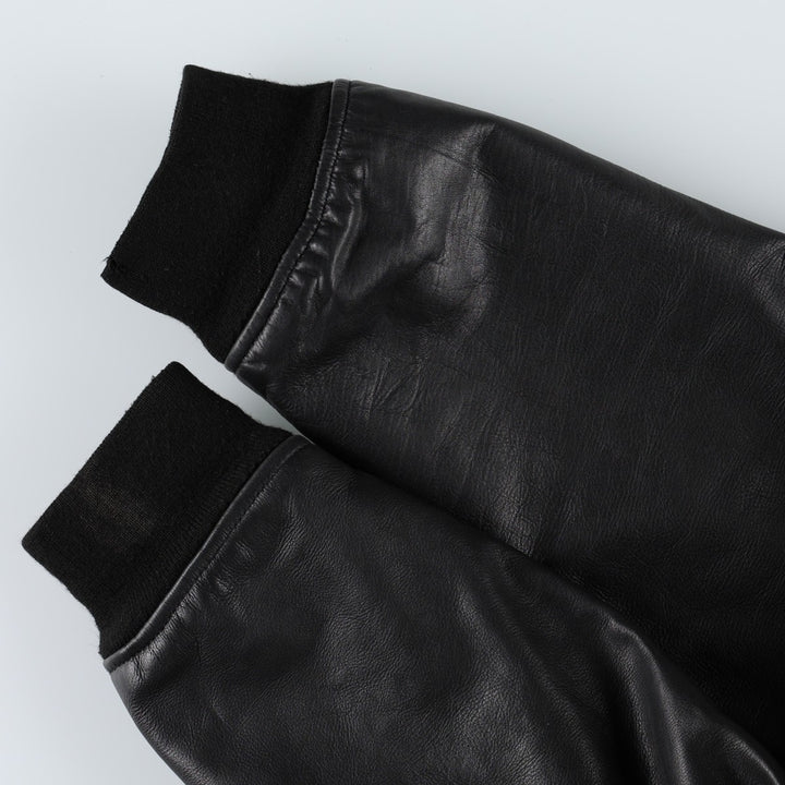 G-1 Type Leather Flight Jacket, Men's Size L unclear black type Vintage Second Hand