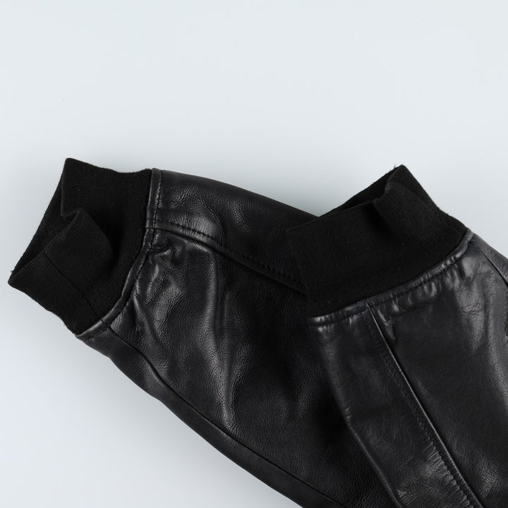 G-1 Type Leather Flight Jacket, Men's Size L unclear black type Vintage Second Hand