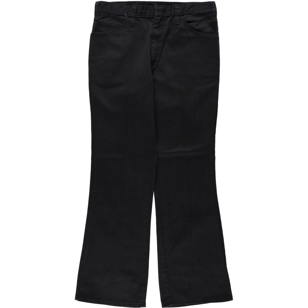 1970'S Dickies Flare Work Pants, Men's Size W33 (approx.), Vintage unclear black type Vintage Second Hand