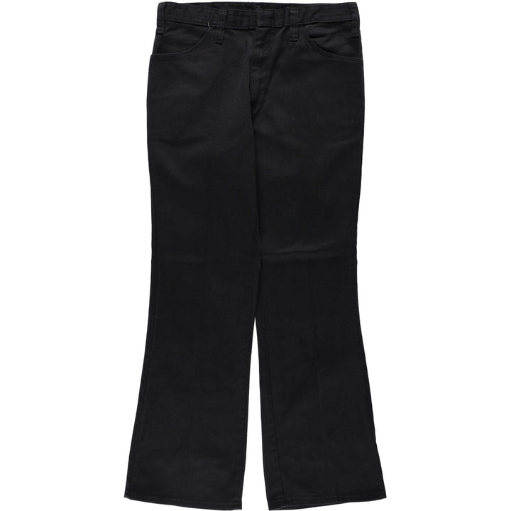 1970'S Dickies Flare Work Pants, Men's Size W33 (approx.), Vintage unclear black type Vintage Second Hand