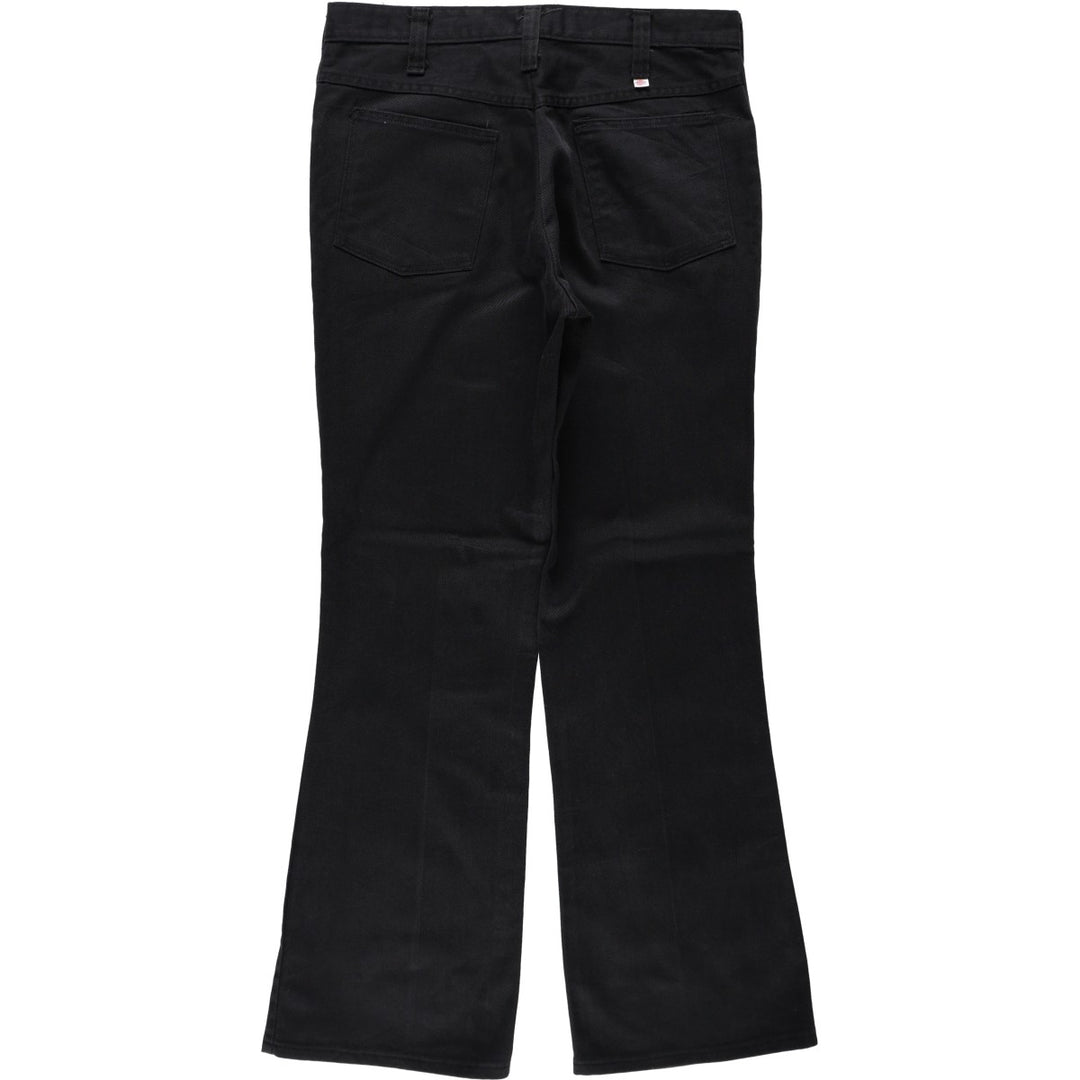 1970'S Dickies Flare Work Pants, Men's Size W33 (approx.), Vintage unclear black type Vintage Second Hand