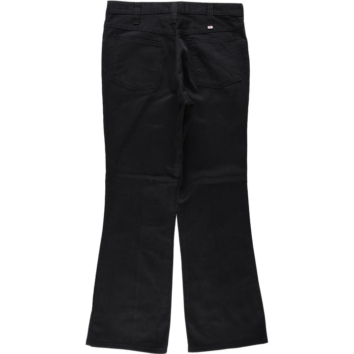 1970'S Dickies Flare Work Pants, Men's Size W33 (approx.), Vintage unclear black type Vintage Second Hand