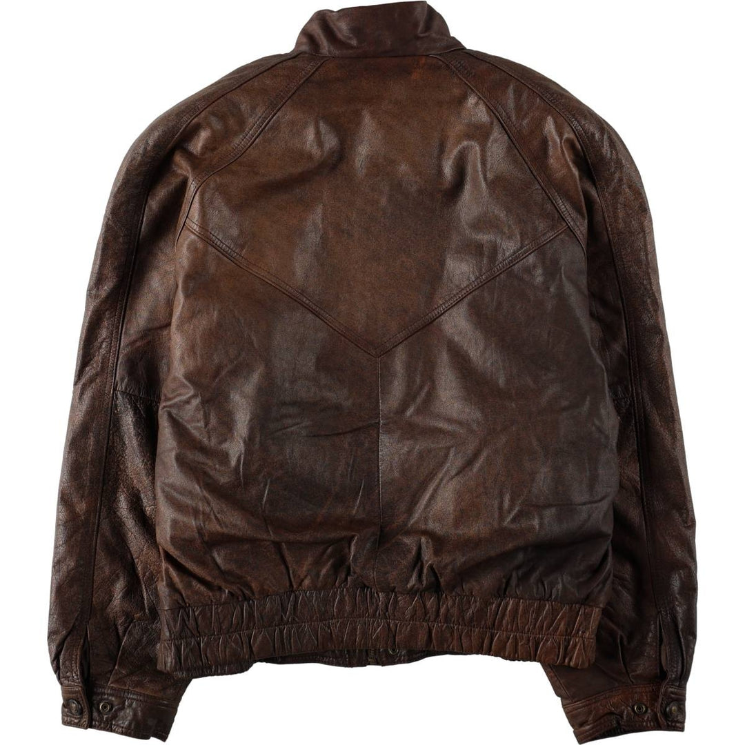 ~1990'S Wilson's Leather Adventure Bound Leather Blouson, Men's Size L (approx.), Vintage genuine leather brown type Vintage Second Hand