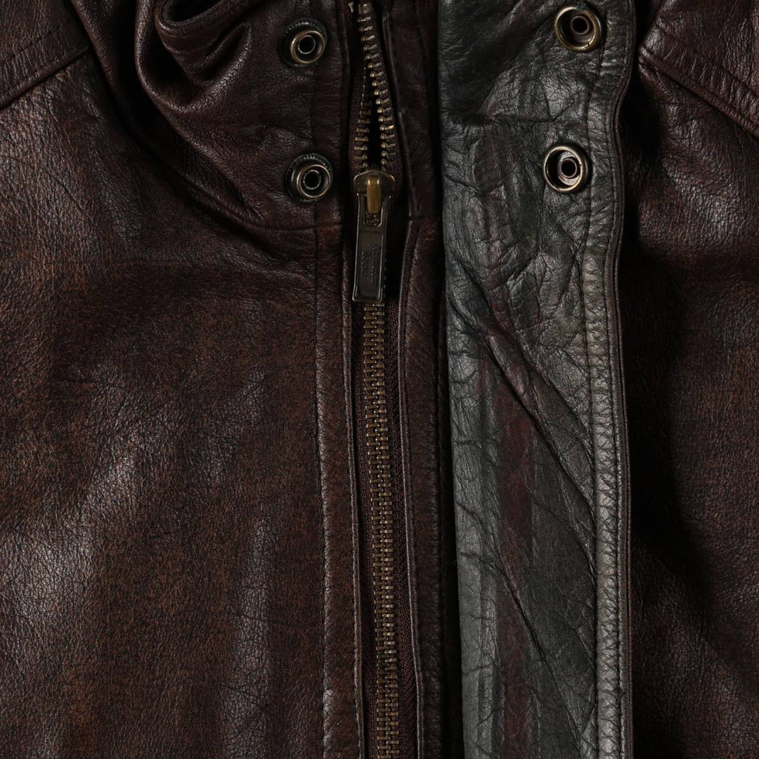~1990'S Wilson's Leather Adventure Bound Leather Blouson, Men's Size L (approx.), Vintage genuine leather brown type Vintage Second Hand