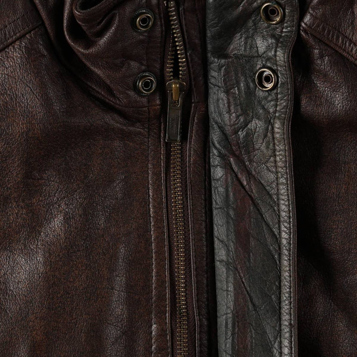 ~1990'S Wilson's Leather Adventure Bound Leather Blouson, Men's Size L (approx.), Vintage genuine leather brown type Vintage Second Hand