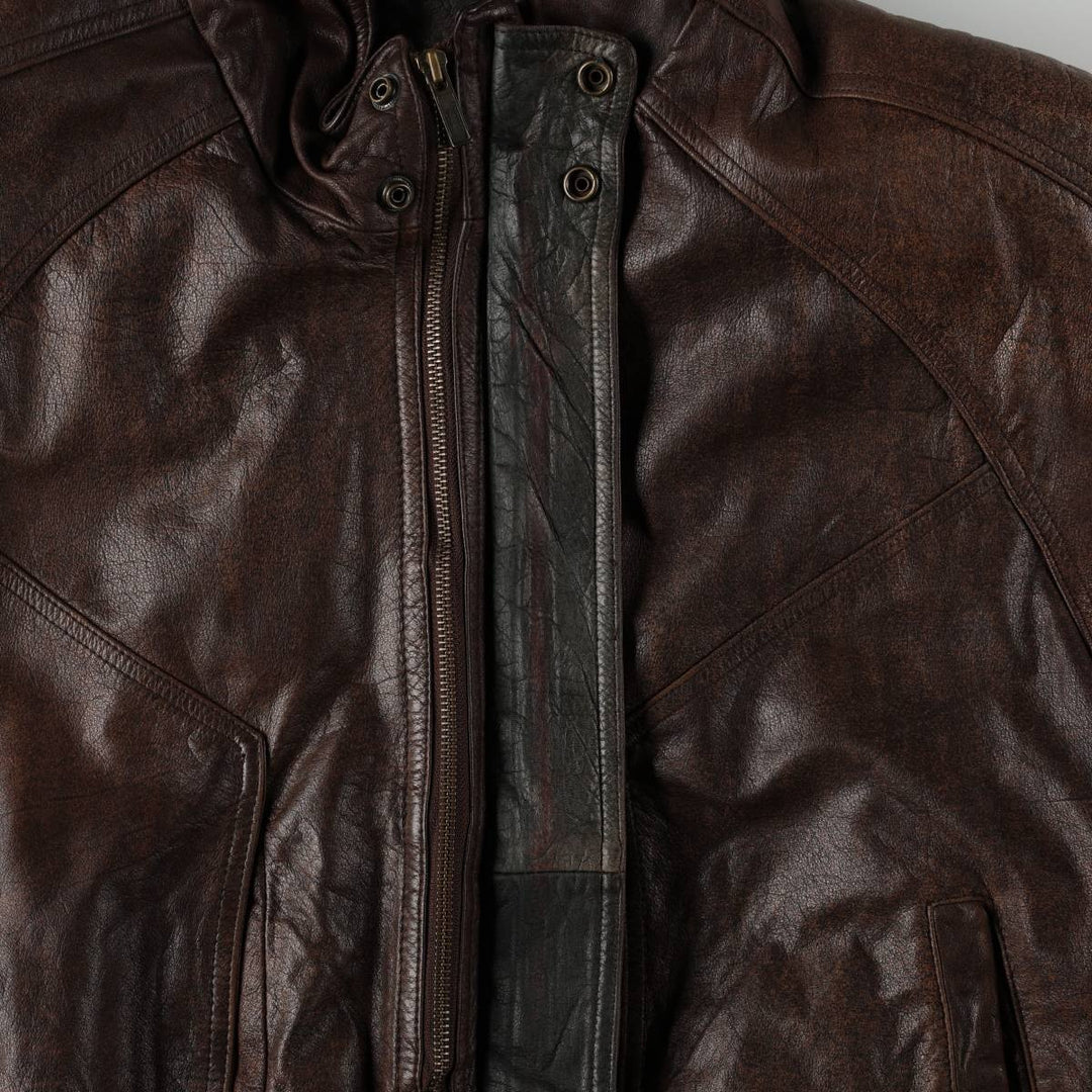 ~1990'S Wilson's Leather Adventure Bound Leather Blouson, Men's Size L (approx.), Vintage genuine leather brown type Vintage Second Hand