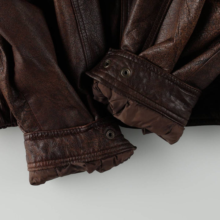 ~1990'S Wilson's Leather Adventure Bound Leather Blouson, Men's Size L (approx.), Vintage genuine leather brown type Vintage Second Hand
