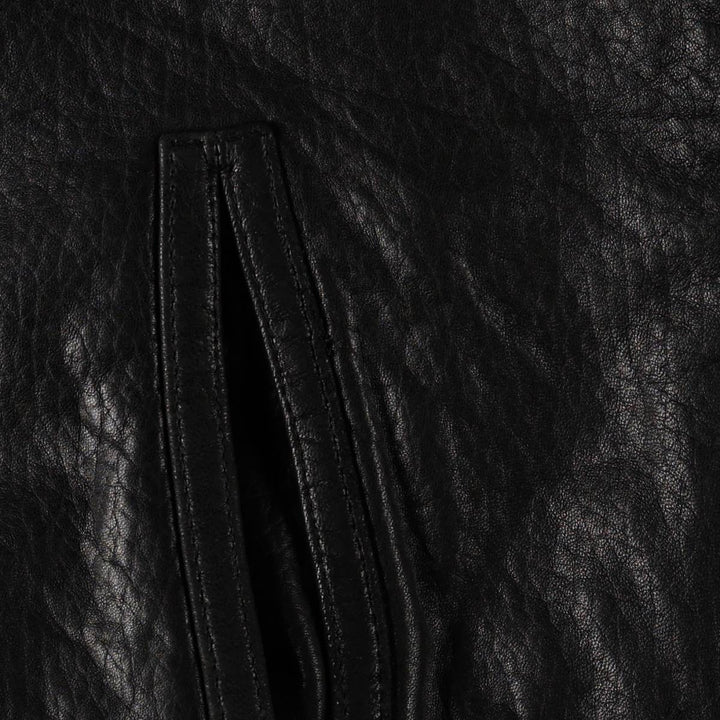 Robert Comstock RC EXPEDITION Padded Leather Jacket, Men's Size XL genuine leather black type Vintage Second Hand