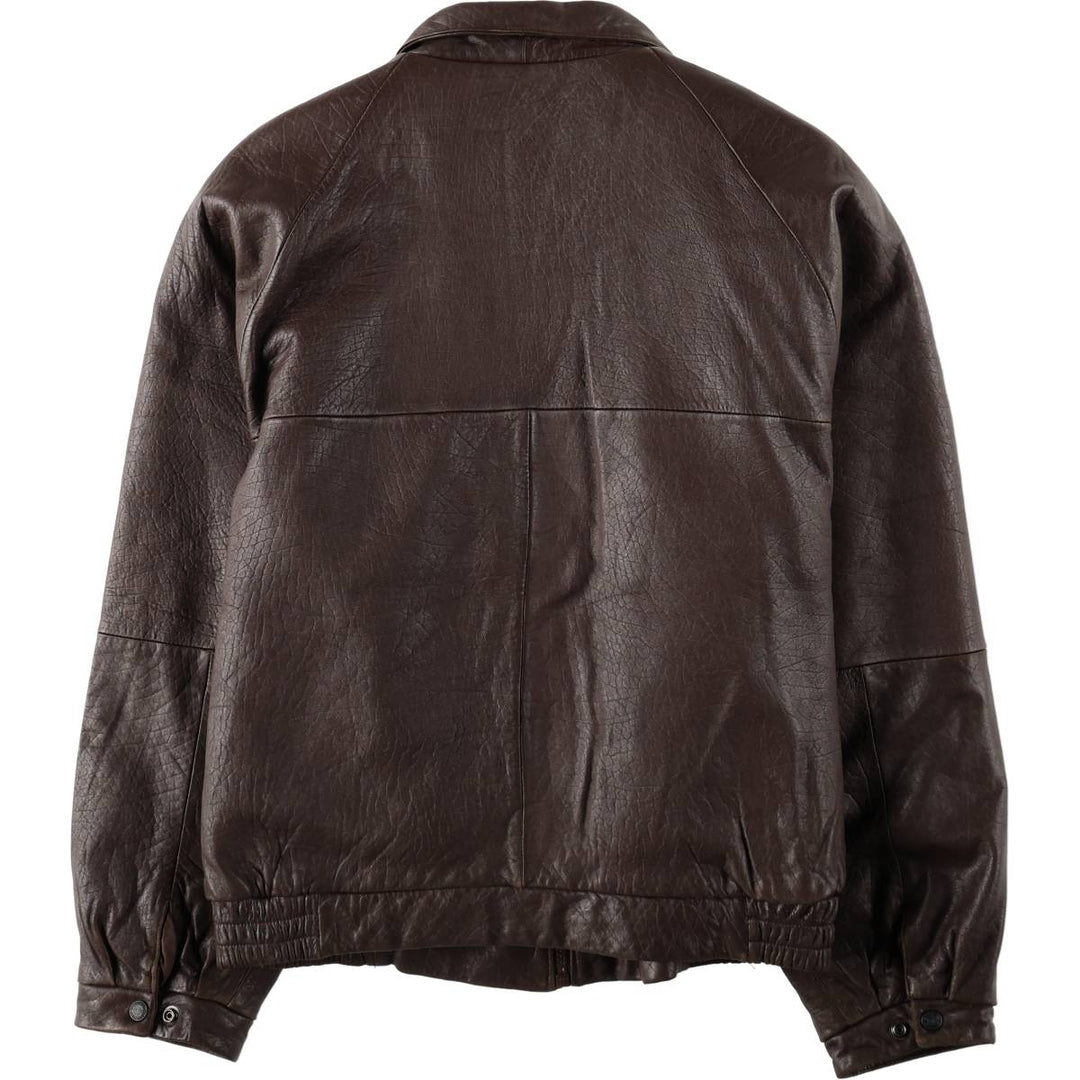 Wilsons Leather Swing Top Padded Leather Blouson, Men's Size L genuine leather brown type Vintage Second Hand