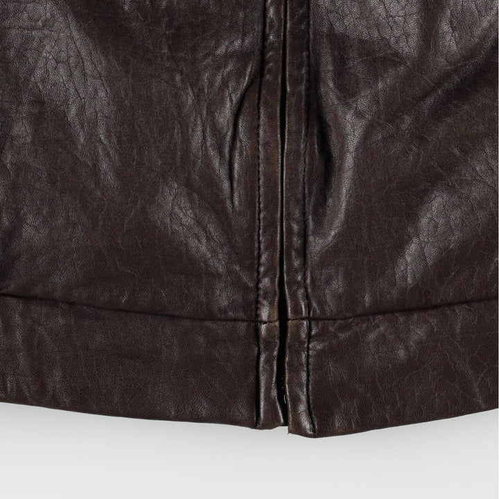 Wilsons Leather Swing Top Padded Leather Blouson, Men's Size L genuine leather brown type Vintage Second Hand