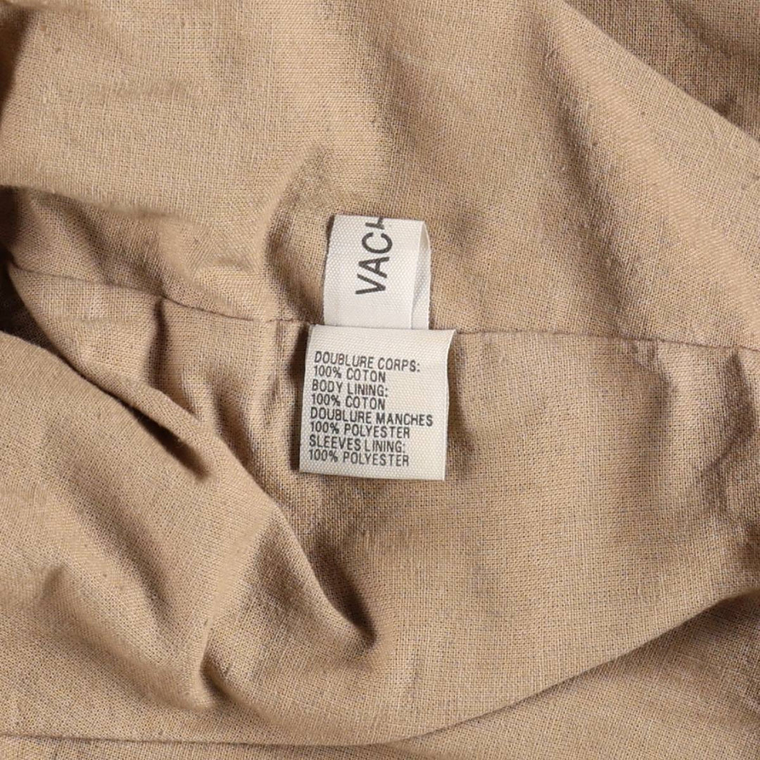 Leather blouson, men's size L Genuine Leather Calfskin brown type Vintage Second Hand