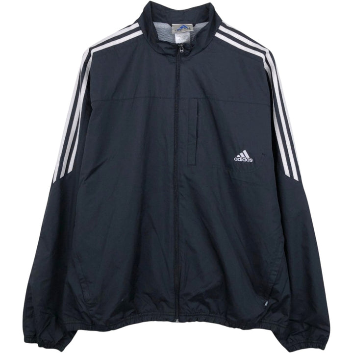 00'S adidas windbreaker men's XL size polyester black type Vintage Second Hand