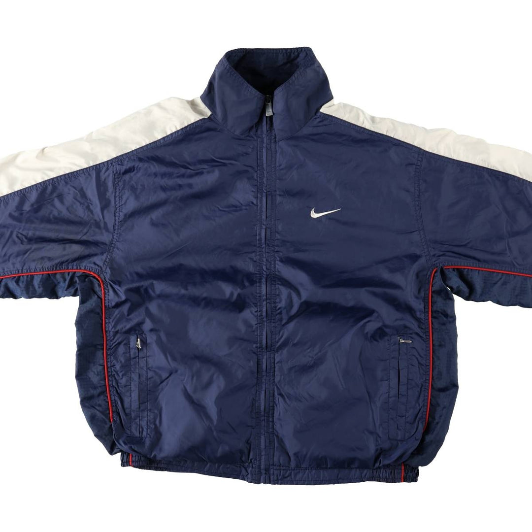 90'S Nike NIKE Nylon Jacket Men's M Size Vintage Nylon navy blue type Vintage Second Hand