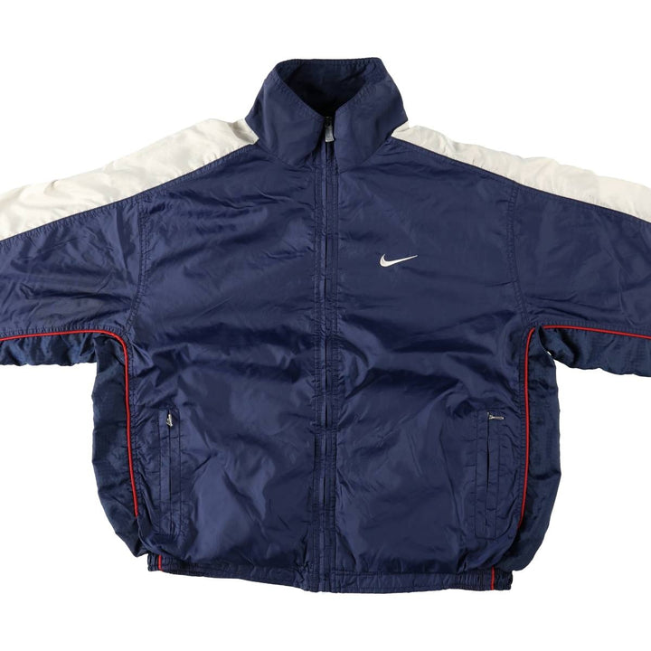 90'S Nike NIKE Nylon Jacket Men's M Size Vintage Nylon navy blue type Vintage Second Hand