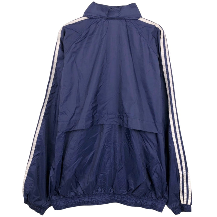 80s-90'S Adidas nylon jacket, men's size L (approx.) Nylon navy blue type Vintage Second Hand