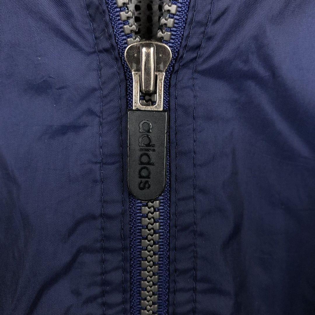 80s-90'S Adidas nylon jacket, men's size L (approx.) Nylon navy blue type Vintage Second Hand
