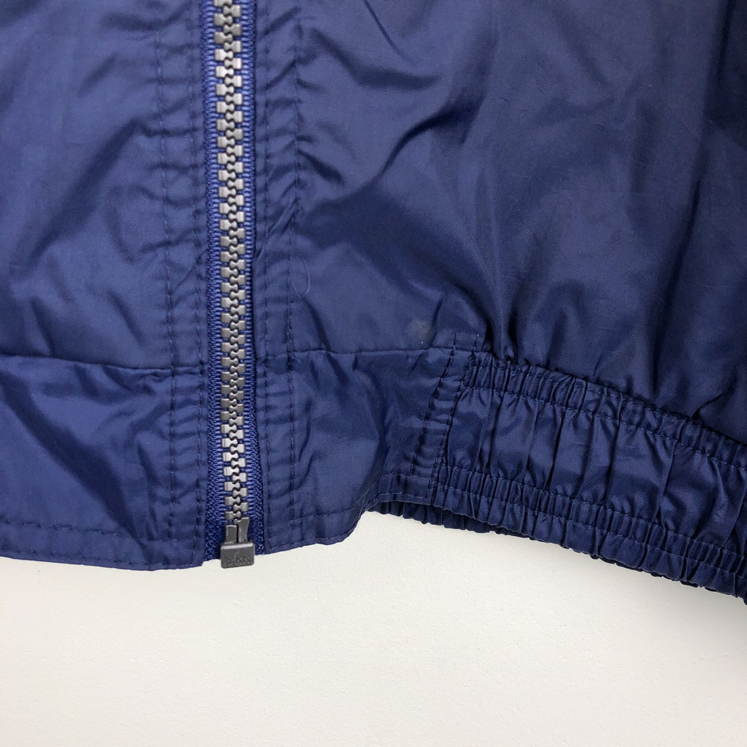 80s-90'S Adidas nylon jacket, men's size L (approx.) Nylon navy blue type Vintage Second Hand