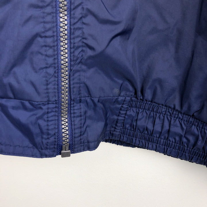 80s-90'S Adidas nylon jacket, men's size L (approx.) Nylon navy blue type Vintage Second Hand